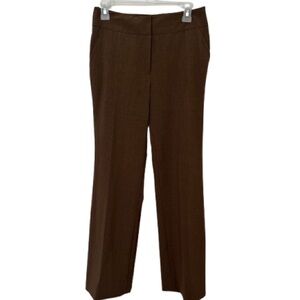 New Etcetera Woman’s Brown Wool Classic Pants Stretch, Sz 4